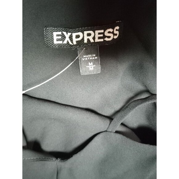 Express Womens Black Sunburst Strap Back Blouse Tank Top Size Medium NWOT - Picture 6 of 6